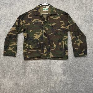 Game Winner Sportswear Jungle Camo Shirt M 32/34 Hunting Vintage Cargo Gorpcore